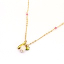 European Style Romantic Enamel Bell Orchid Flower Long Chain Luxury Necklace