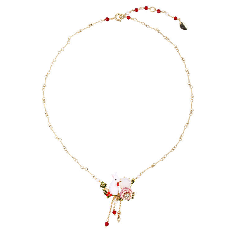 Enamel Glazed Heart Love Inlaid Zircon Bracelet 18K Gold Plated