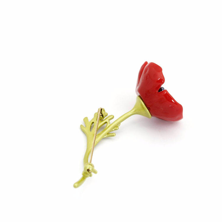 Enamel Glazed Heart Love Inlaid Zircon Natural Pearl Clavicle Chain Necklace 18K Gold Plated