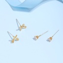 Flower Diamond 3 Pair Enamel Earrings Jewelry Stud Earrings