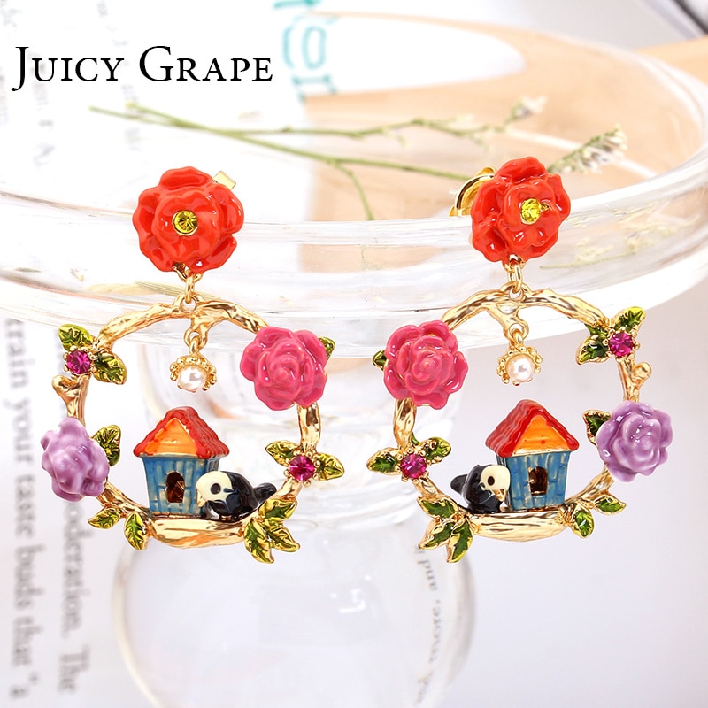 Enamel Glazed Starry Sky Cute Cat Inlaid Zircon 925 Silver Clavicle Chain Necklace