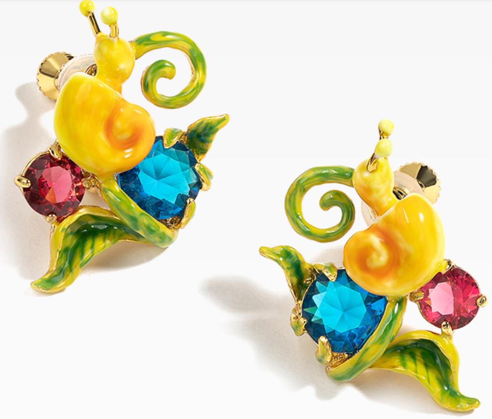 Enamel Glazed Zebra Adjustable Ring Sets 18K Gold Plated