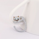 Alice Series Enamel Glazed Cheshire Cat Ring