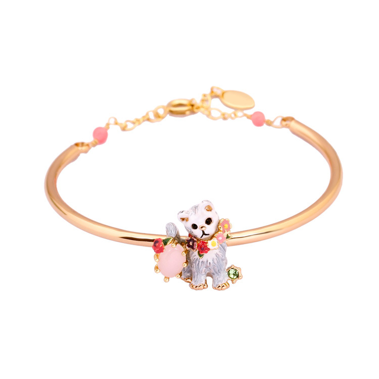 Enamel Bird Romantic Cherry Blossoms Series Tweet Bird Brooch