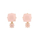 Square Gemstone Earrings