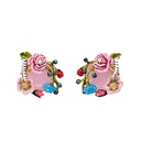 Enamel Flower Beads Jewelry Enamel Bracelet