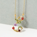 Rabbit Bunny Balloon Asymmetrical Enamel Earrings