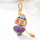 Rabbit Bunny And Stone Enamel Earrings