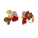 Mouse Pumpkin High-heeled Crystal Shoes Enamel Earring