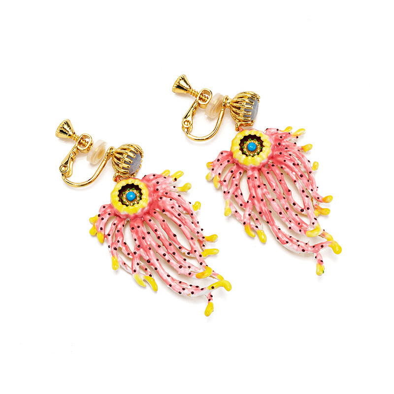 Fairy With Butterfly Wing Enamel Dangle Hook Earrings Jewelry Gift