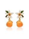 Snow White And Her Animal Friends Enamel Earrings