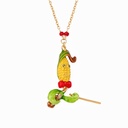 Big Eyes Spider Natural Pearl Enamel Bracelet