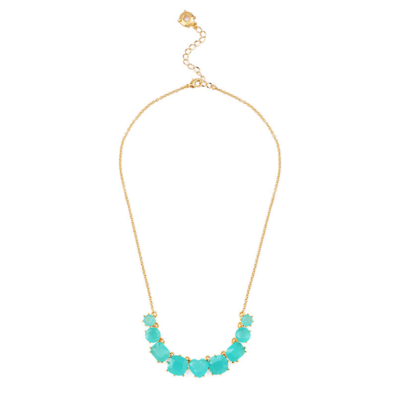 Colorful Rhinestone Crystal Chain Necklace