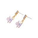 Bunny Caught By The Stuffed Toy Catcher Earrings