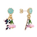 Paris Lovers Tassel Enamel Earrings