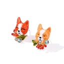 Star And Fairy Tassel Enamel Earrings