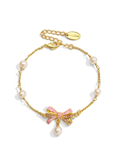 Orange Blossom Flower Enamel Charm Bracelet Jewelry Gift