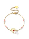 Flower Pendant Enamel Bracelet