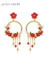 Freshwater Pearl Wheat Ears Bridesmaids Wedding Jewelry Earrings