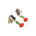 Zebra Enamel Adjustable Ring Sets