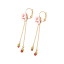 Enamel Snow Owl Crystal Glaze Red Heart Owl Necklace Clavicle Chain