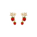 Cat Cute Hello Citty Kitten And Crystal Enamel Dangle Earrings