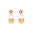 Cat Cute Yellow Kitty Kitten And Butterfly Enamel Adjustable Ring