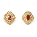 Cute Cartoon Castle Enamel Dangle Stud Earrings