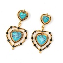 Cute Rabbit Bunny Flower And Crystal Enamel Dangle Earrings Jewelry Gift