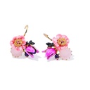 Flower Diamond 3 Pair Enamel Earrings Jewelry Stud Earrings