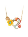 Cat Kitty Kitten Enamel Pendant Necklace
