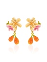 Latern Shape Enamel Dangle Earrings Jewelry Gift
