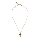 Bird Cherry Blossom Gold Plated Jewelry Enamel Bracelet