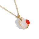 Orange Blossom Flower Kumquat Enamel Thin Bracelet Jewelry Gift
