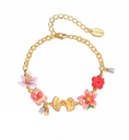 Colorful Butterfly Enamel Hoop Dangle Earrings Jewelry Gift
