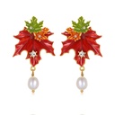 4pcs/Set Christmas New Year Gift Stud Earrings S925 Sterling Silver Good Quality