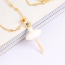 Robin And Flower Asymmetrical  Enamel Stud Earrings