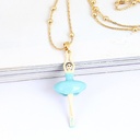 Blue Bird Tassel Enamel Earrings