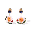 Strawberry Tassel Enamel Hook Earrings Jewelry Gift