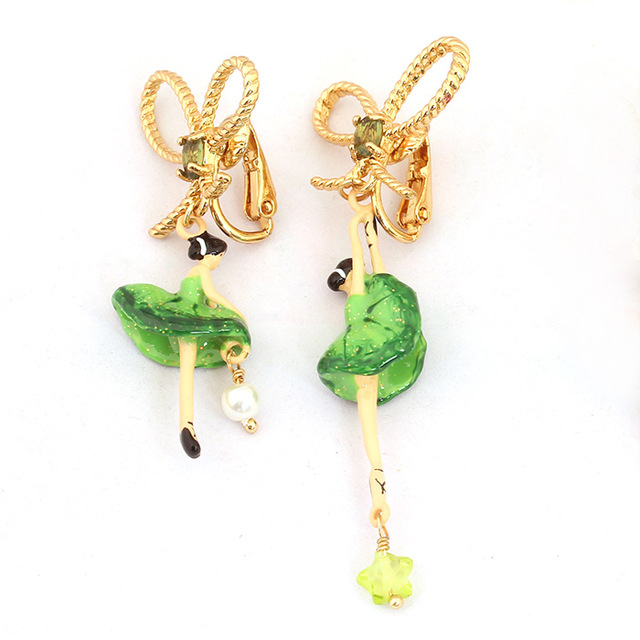 Butterfly Enamel Earrings Jewelry Stud Earrings
