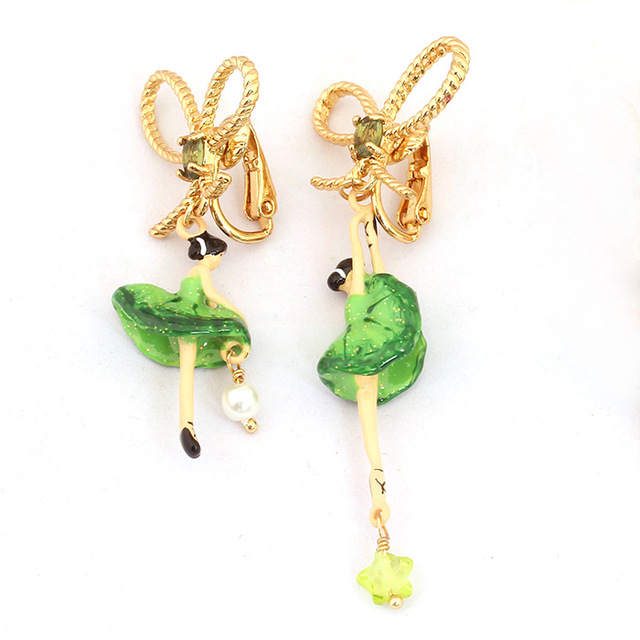 Butterfly Enamel Earrings Jewelry Stud Earrings