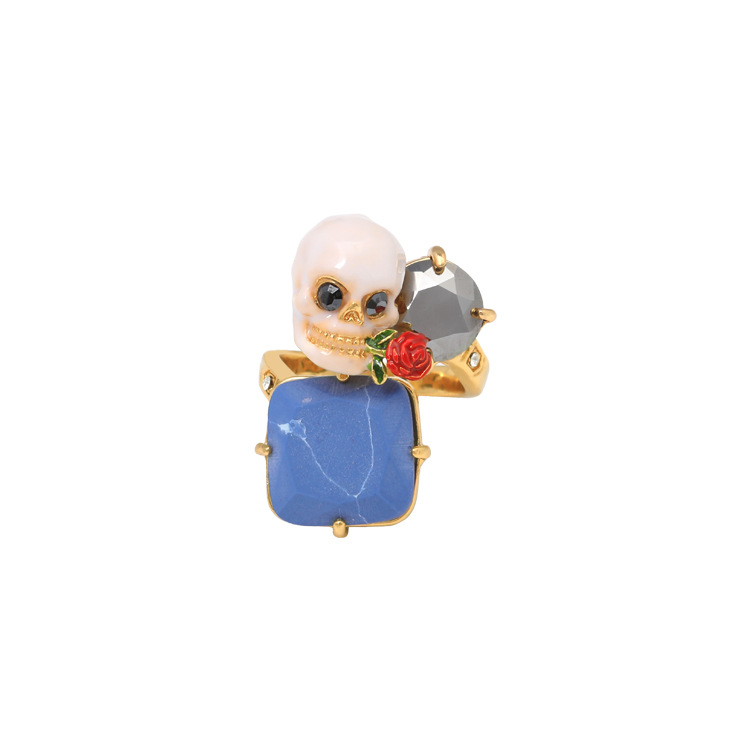 Parrot On Branch And Crystal Enamel Earrings