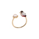 Parrot Flower Cristal Colorful Luxury Enamel Ring