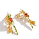 Woodpecker Toucan Bird Enamel Bracelet