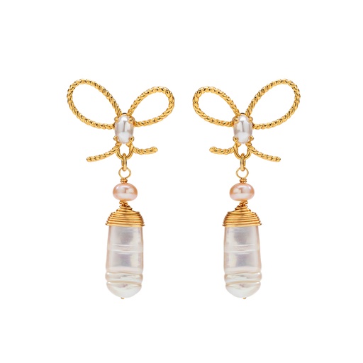 Baroque Freshwater Pearl Statement Earrings Gift