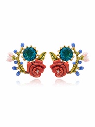 Zodiac Sign Constellation Asymmetrical Enamel Stud Earrings