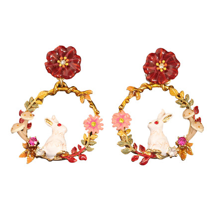 Cute Fish Enamel Earrings Jewelry Stud Earrings