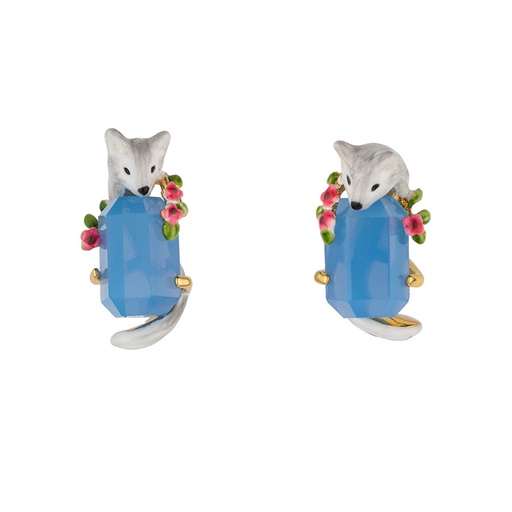 Deer And Stone Enamel Adjustable Ring
