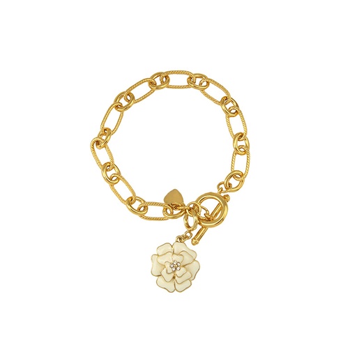 Enamel Pineapple And Freshwater Pearls Bracelet