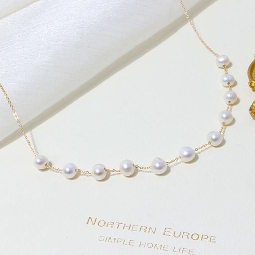 Freshwater Pearl 14K Gold Filled Choker Necklace